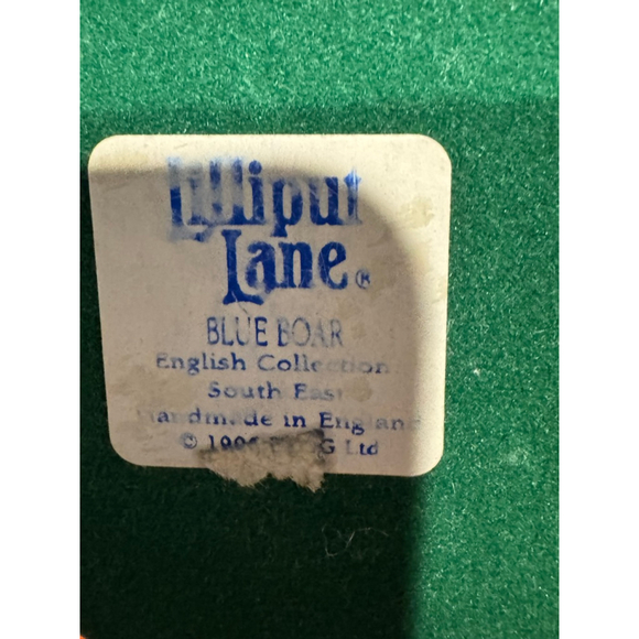 Lilliput Lane Blue Boar Cottage Sculpture figurine with deed - Picture 9 of 10